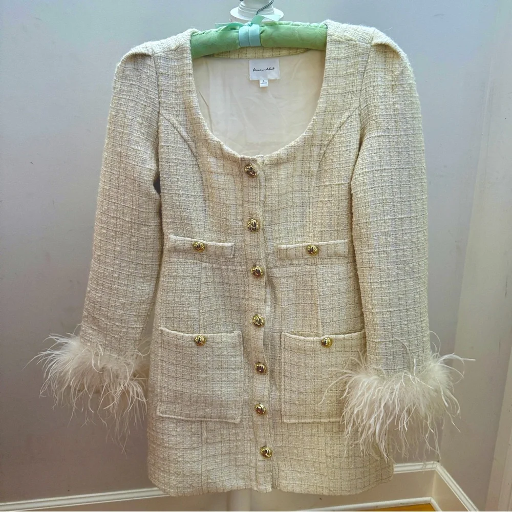 Line & Dot Kinzie Mini Dress in Ivory, size S - Picture 8 of 11